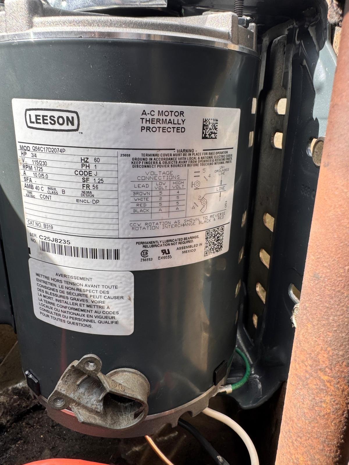 AC repair technician servicing HVAC in Westbury Houston