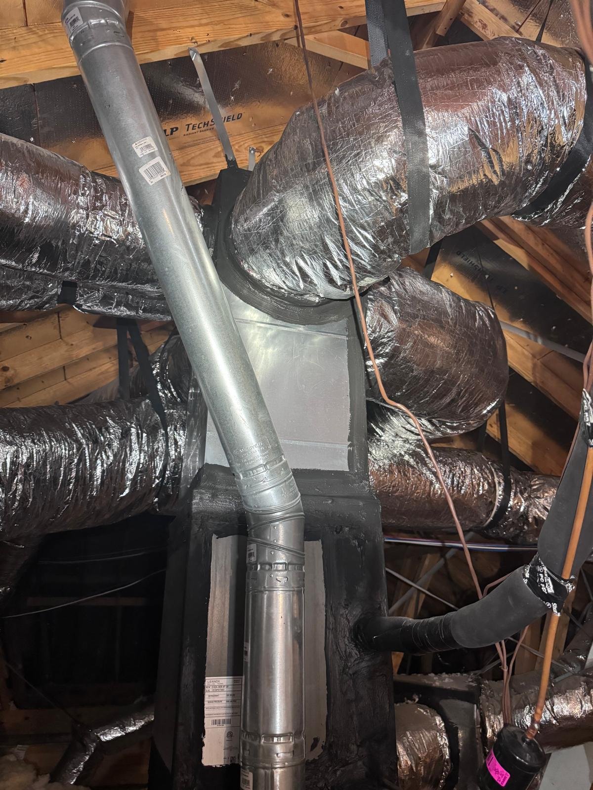 Professional HVAC ductwork installation showcasing clean efficient air duct system