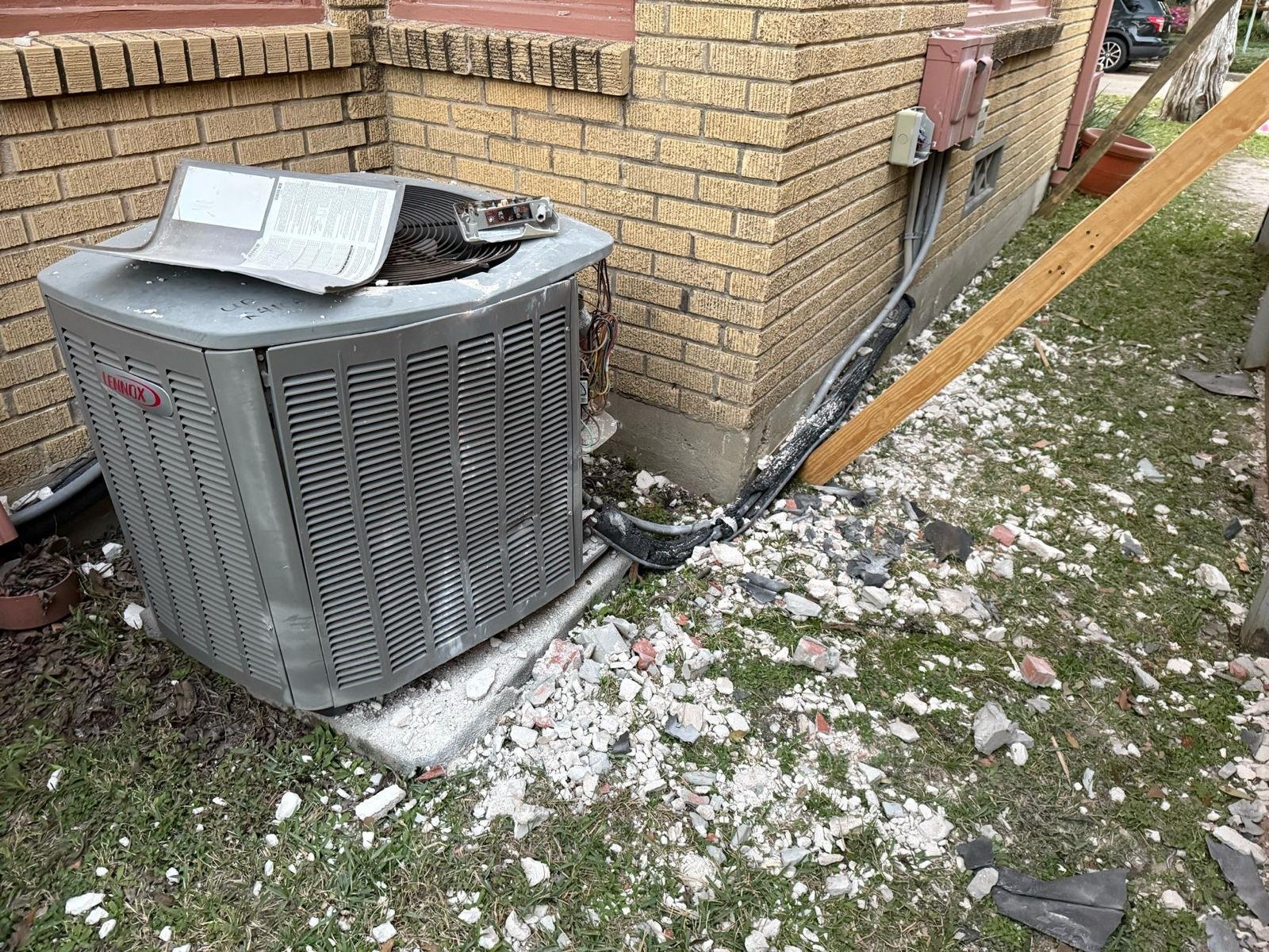 Trane AC unit service in Park Place 77087