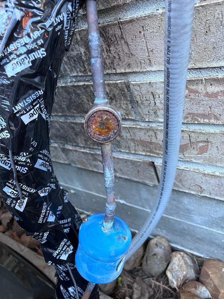 Piping & Refrigerant - hvac repair houston tx pipe rust