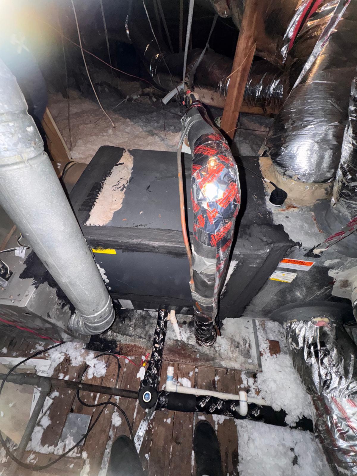 Piping & Refrigerant - hvac system attic houston tx