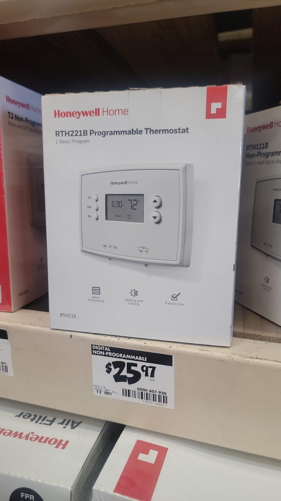 Thermostats - houston honeywell thermostat rth221b