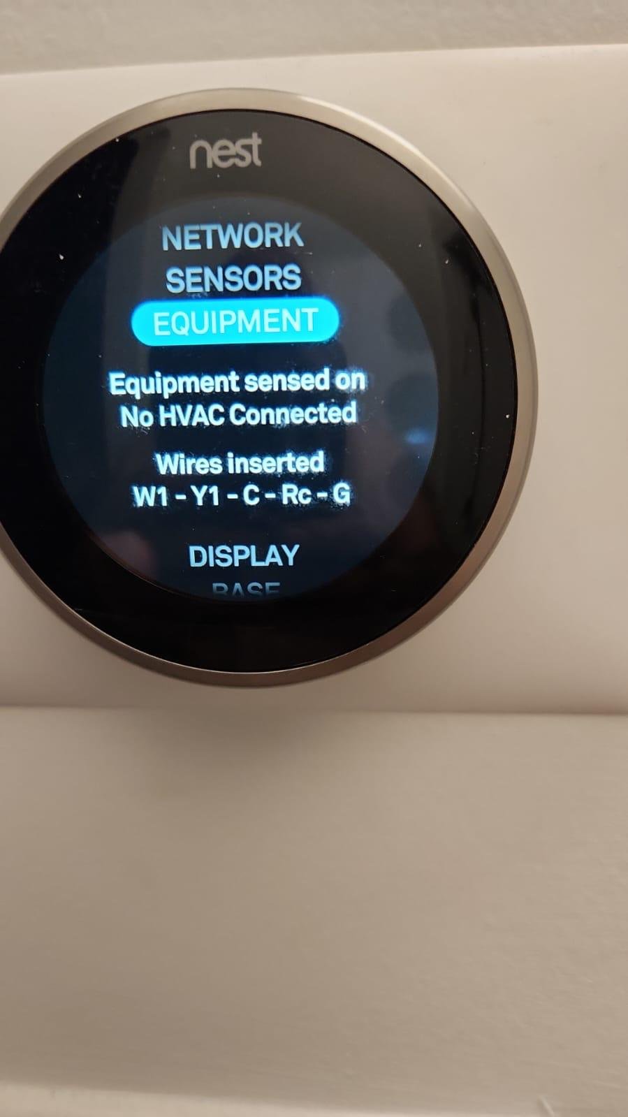 Nest thermostat installation by professional HVAC technician in Houston TX